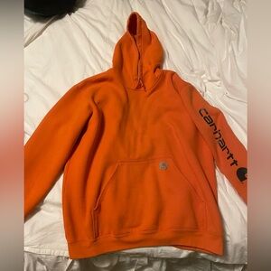 Orange carharttt hoodie XL